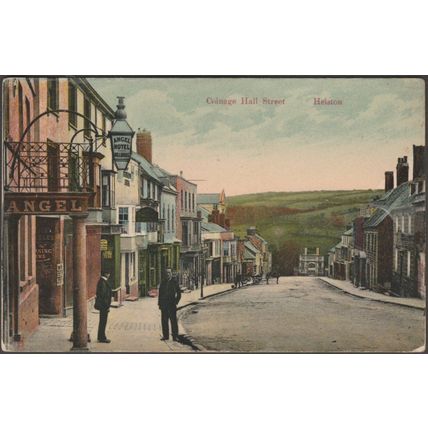 Coinage Hall Street, Helston, Cornwall, c.1905 - Milton Glazette Postcard