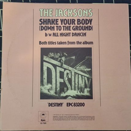 The Jacksons – Shake Your Body (Down To The Ground) (Special Disco Remix) (EP)