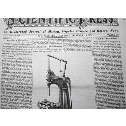Mining and Scientific Press Feb 19, 1876. Yellowstone Falls; Pedestrian Training