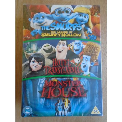 The Smurfs Legend of Sleepy Hollow/Hotel Transylvania/Monster House DVD Box Set