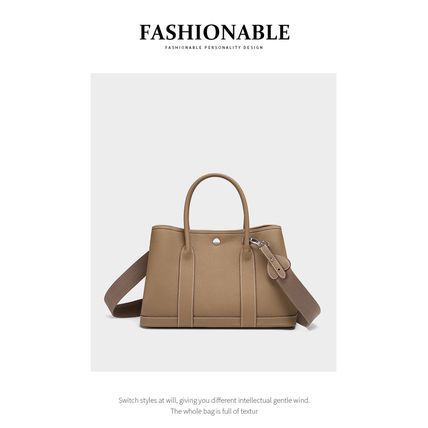 Women Genuine Leather Tote Bag Handbags Bronze