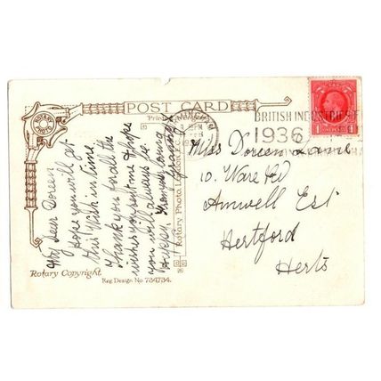 Postcard A Bright & Happy Birthday Grand Daughter British Industries Fair PMK 36