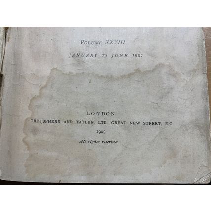 JAN TO JUNE 1909 THE BADMINTON MAGAZINE SPORTS BOUND VOL 28 BOOK (P12) AA