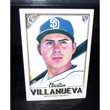 TOPPS GALLERY 2018 CHRISTIAN VILLANUEVA ROOKIE CARD #64
