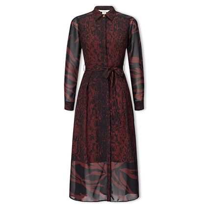 COAST Animal Print Shirt Midi Dress BNWT