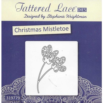 Tattered Lace. Christmas Mistletoe Die. Die Cutting Cardmaking Crafts