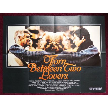 TORN BETWEEN TWEO LOVERS (1979) Vintage U.K. Quad **Lee Remick, George Peppard**