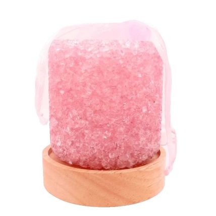 Pink Krstelle Fragrance Warmer Set 9 CM with Lavender Oil Boxed Oil Warmer