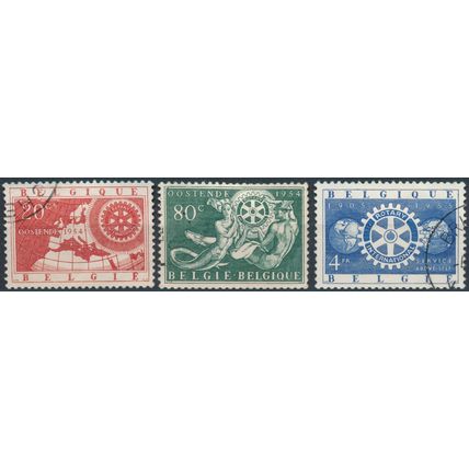 5ᵗʰ Rotary Club Regional Conference - Belgium 1954 - FH - MiNr 1001/3