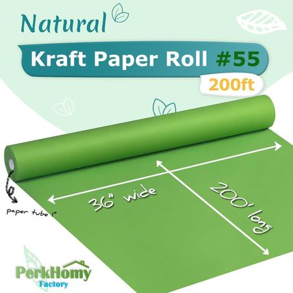 Perkhomy 36" X 2,400" (200') Medium Green Kraft Paper Roll for Craft Bulletin Bo