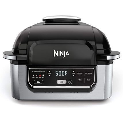 Ninja AG301 Foodi 5-In-1 Indoor Electric Grill with Air Fry, Roast, Bake & Dehyd