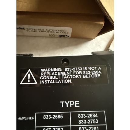 New Cleaver Brooks 833-2753 Frame Amplify Module, 8332753,EH