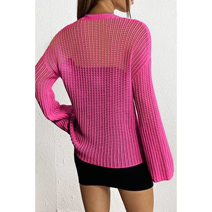 Rose Seeing Stars Oversized Sweater
