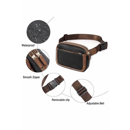 Black Adjustable Strap Mini PU Leather Crossbody Bag
