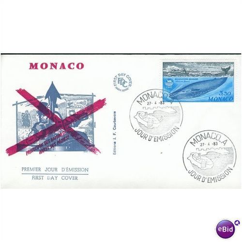 Monaco FDC 1983 - SG 1619 - Save The Whales Campaign