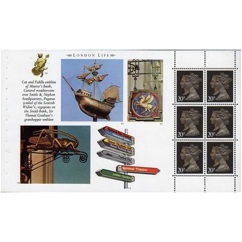 GB 1990 London Life SG DX11 Unmounted Mint NHM Signs Pane SG 1469n