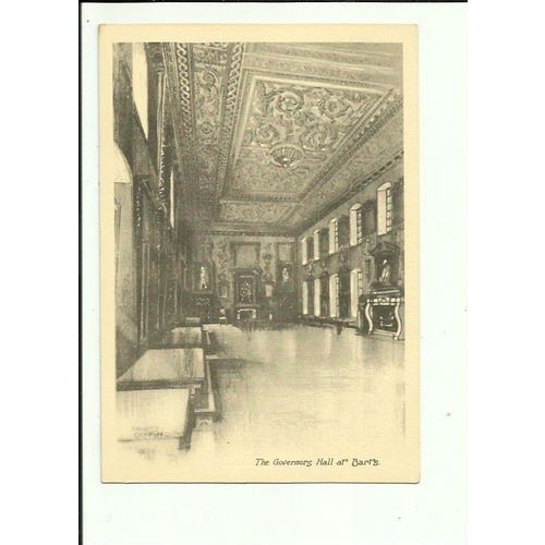 London BARTS HOSPITAL Governors Hall Art Postcard by Ernest Coffin