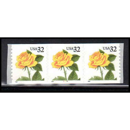 3054 32c Yellow Rose Very Fine MNH PNC 5556/3 PA3680