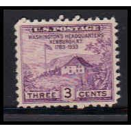 752 3c Washington's Hdqs Fine MNH O4786