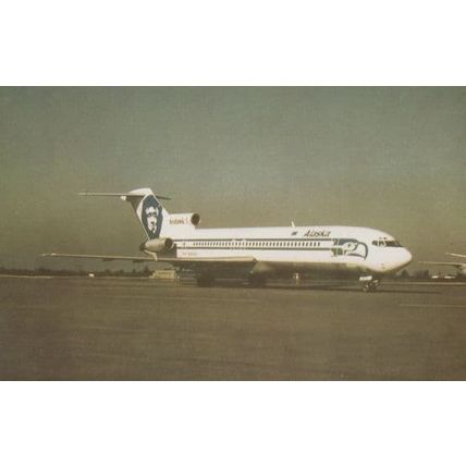 Seattle Seahawks B-727 Plane Ohio Postcard