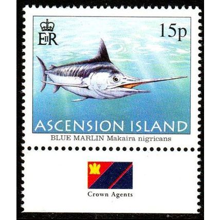 Ascension Island 2004 Fish Blue Marlin 15p MNH Stamp.