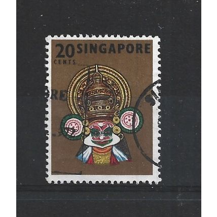 Singapore.SG107 20c Kathak Kali.Fine Used.Jun25