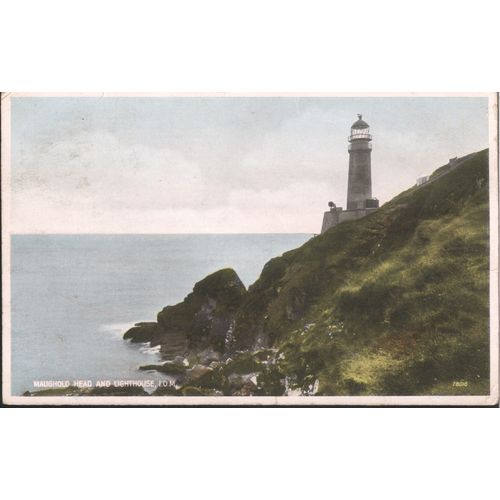 IOM Postcard 1936 - Maughold Head & Lighthouse
