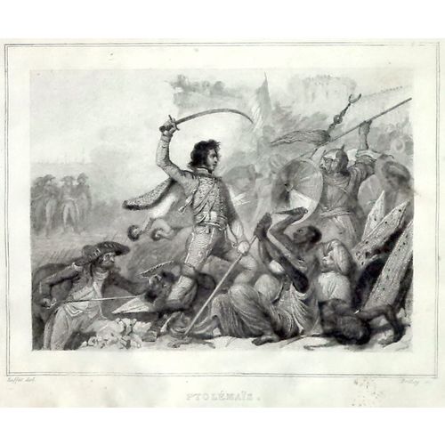 Antique 1835 Engraving Print Napoleon Battle Acre Ptolemais Lithograph Art Decor