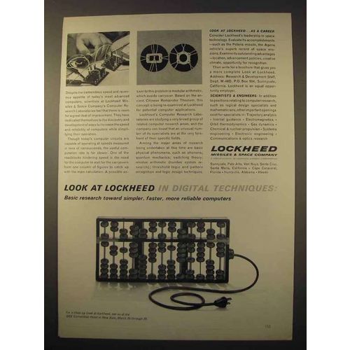 1963 Lockheed Missiles & Space Company Ad - Digital