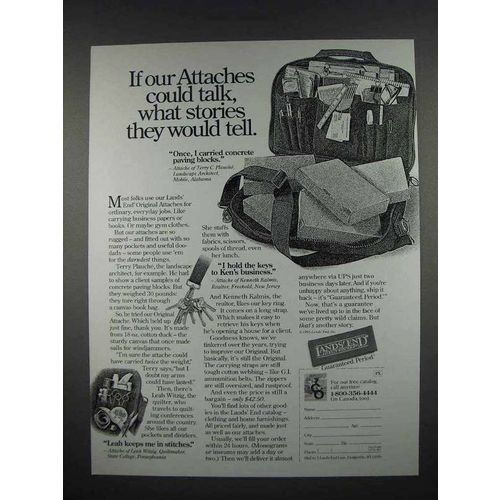 1995 Lands End Attaches Ad - What Stories They'd Tell