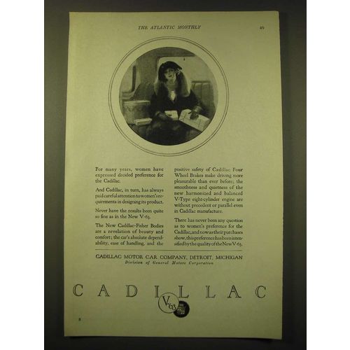 1924 Cadillac V-63 Motor Car Ad