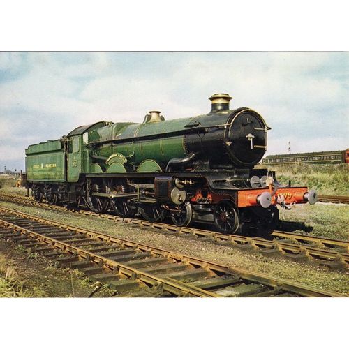 Railway Postcard GWR 4079 Pendennis Castle Didcot Great Western 4-6-0 Loco