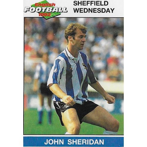 Panini's English Football 1992 Stickers: No.211 - Sheridan
