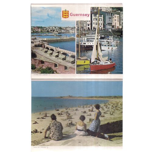 GUERNSEY vintage unposted Lettercard by Jarrold.. c.1960's 6 photos /