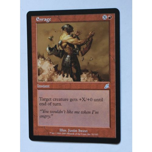 Magic the Gathering MTG CCG: Scourge # 91 Enrage (A) 2003 WotC