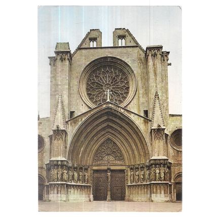 cathedral, COSTA DORADA, TARRAGONA, SPAIN unused postcard #