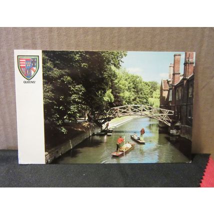 QUEENS COLLEGE, CAMBRIDGE unused vintage postcard Colourmaster =