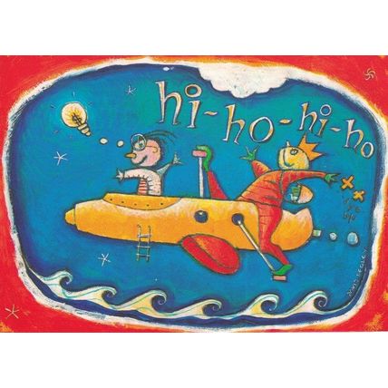 Irish International Job Finder Advertising Postcard