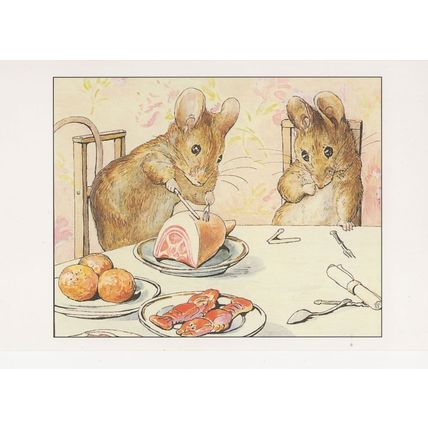 The Tale Of Two Bad Mice Beatrix Potter 1904 Book Postcard