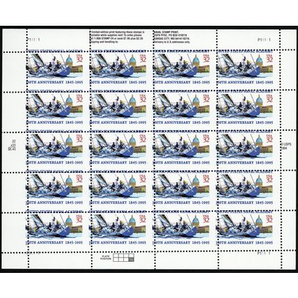 3001, MNH Very RARE Perf Shift Error of a Modern Sheet - Stuart Katz