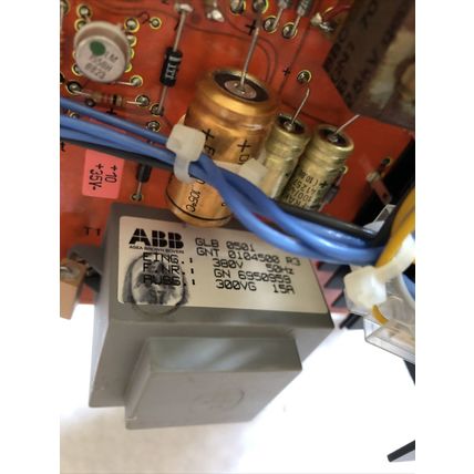 ABB 12M25-15-10,19.12.88 POWER SUPPLY BOARD FELDSCHWACHGERAT GLB,ABB GLB 0501,SV