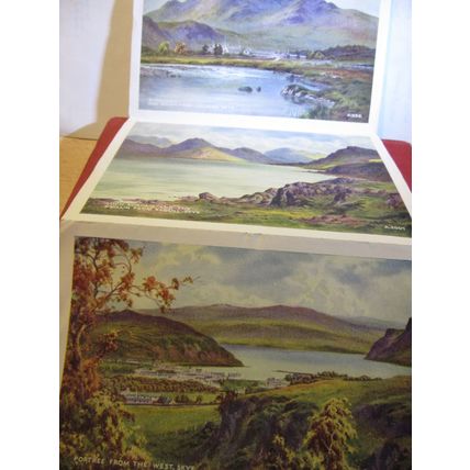 6 x view LETTERCARD, ISLE OF SKYE used vintage letter card 1953 pm =