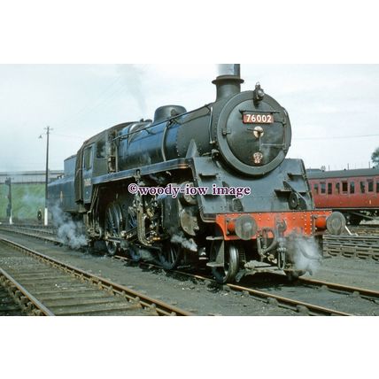 pu2665 - Engine No.76002 at Carstairs Shed, Lanarkshire - photograph 6x4