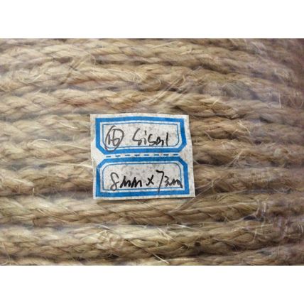 New Natural Sisal Rope 8mm x 73m Garden, Decking, Pets, Cat Scratching Post