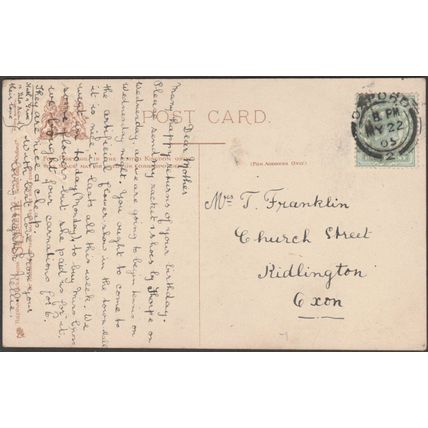 Porch, St Mary the Virgin, Oxford, Oxfordshire, 1905 - Tucks Silverette Postcard