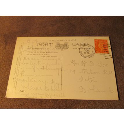 1940s Postcard - Snowdonia Abrglaslyn Pass - Artist A153
