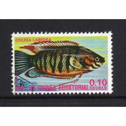 Equatorial Guinea - 1975 - 0.10Ek Fish, Used