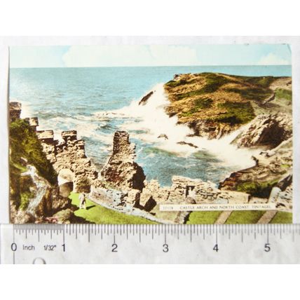 vintage postcard Tintagel, Castle Arch & North Coast