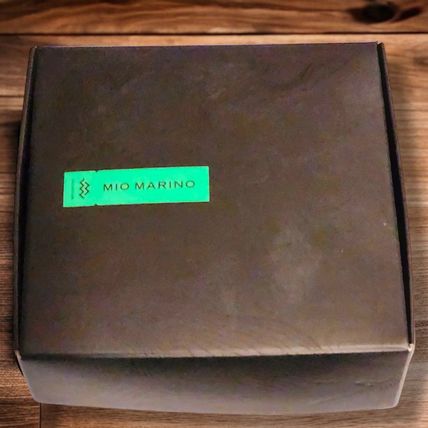 Mens Chocolate Brown Leather Mio Marino Belt Sz.56 New with Tags Orig Box