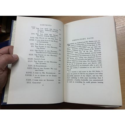 RARE* 1922 ROBERT LOUIS STEVENSON "KIDNAPPED" VOL 9 FICTION ANTIQUE BOOK (P6)